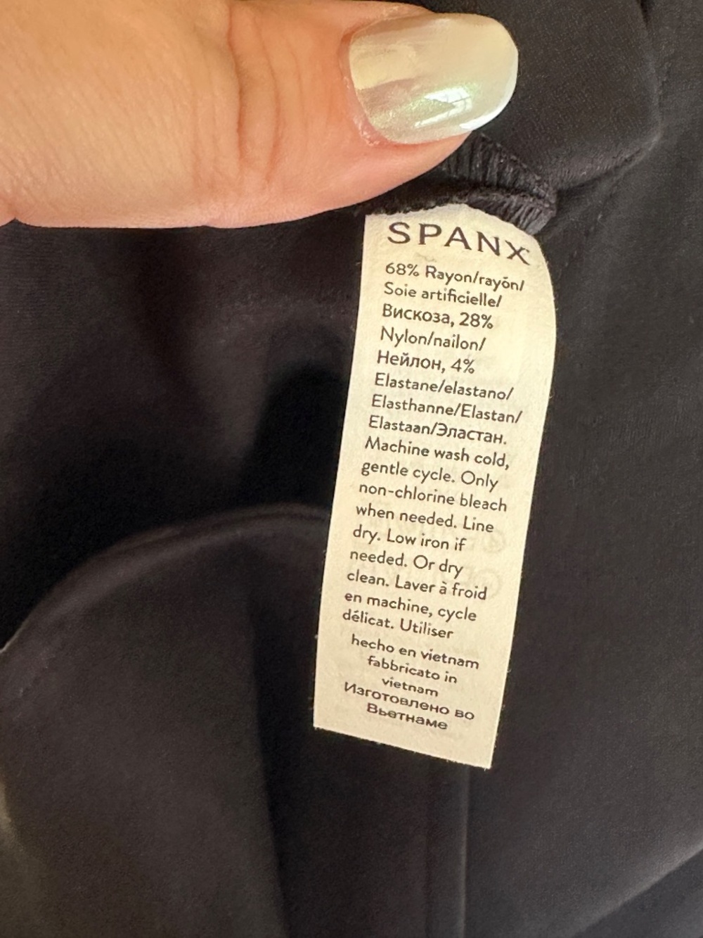 Brand New SPANX The Perfect Sleeveless Jumpsuit Bootcut Plus 1X Tall Zip Black - Picture 10 of 11